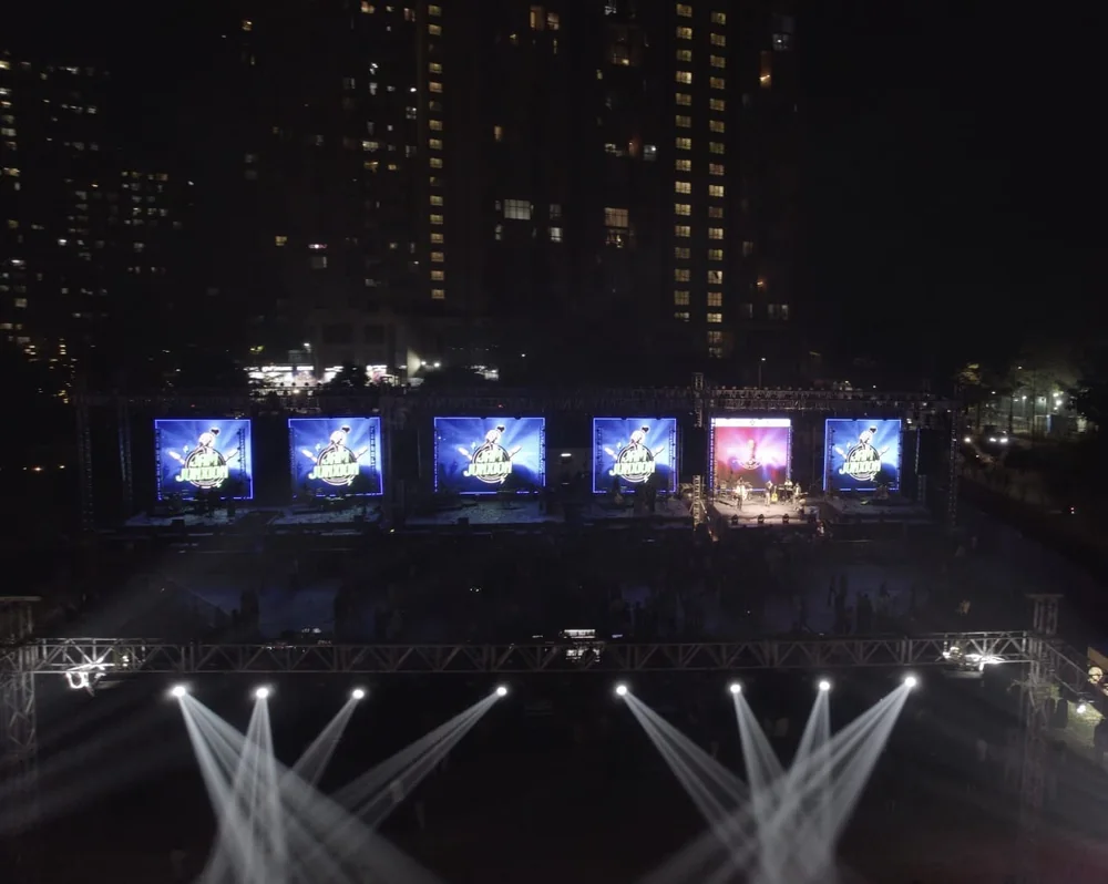 Jam Junxion night stage production with lights